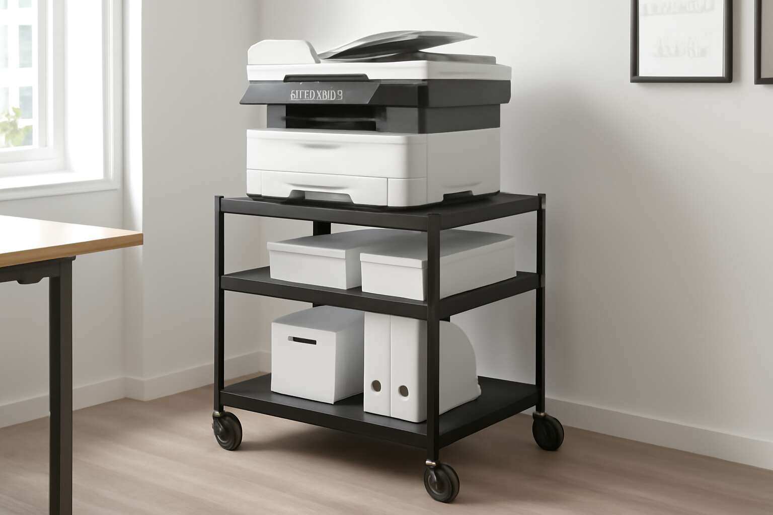 photocopy machine trolley